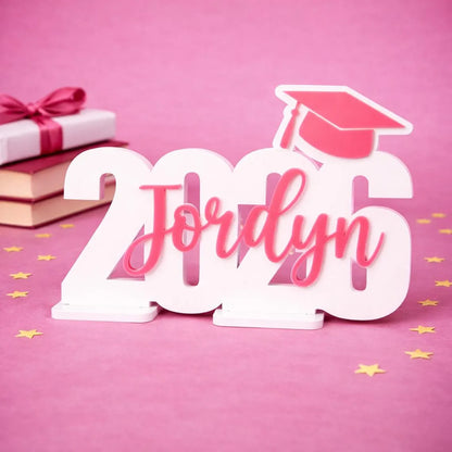 Personalized Class of 2026 Graduation Party Sign – Custom Tabletop Decor
