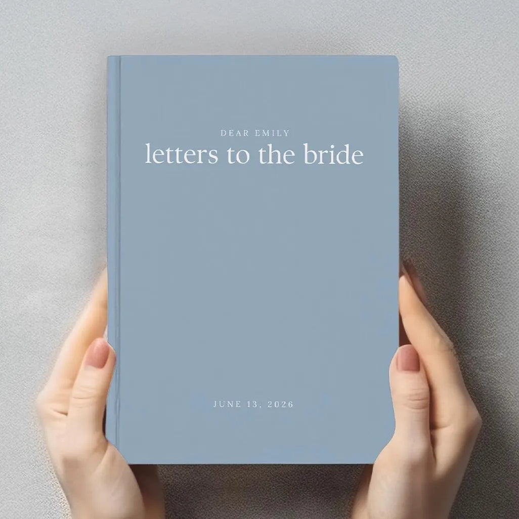 Personalized Letters to the Bride Book Something Blue Gift