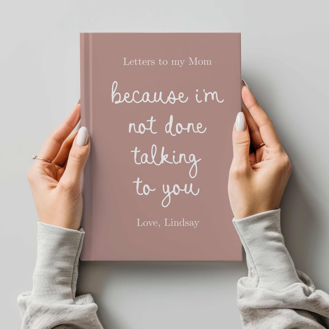 Personalized Memorial Notebook for Loss of Loved One | Custom Hardcover Journal