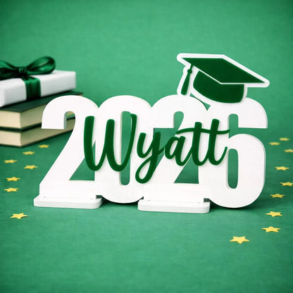 Personalized Class of 2026 Graduation Party Sign – Custom Tabletop Decor