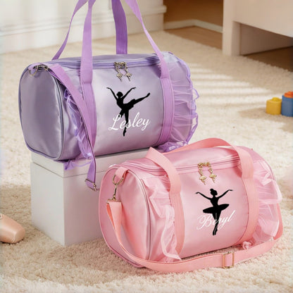 Personalized Ballerina Duffle Bag | Custom Dance Bag for Girls