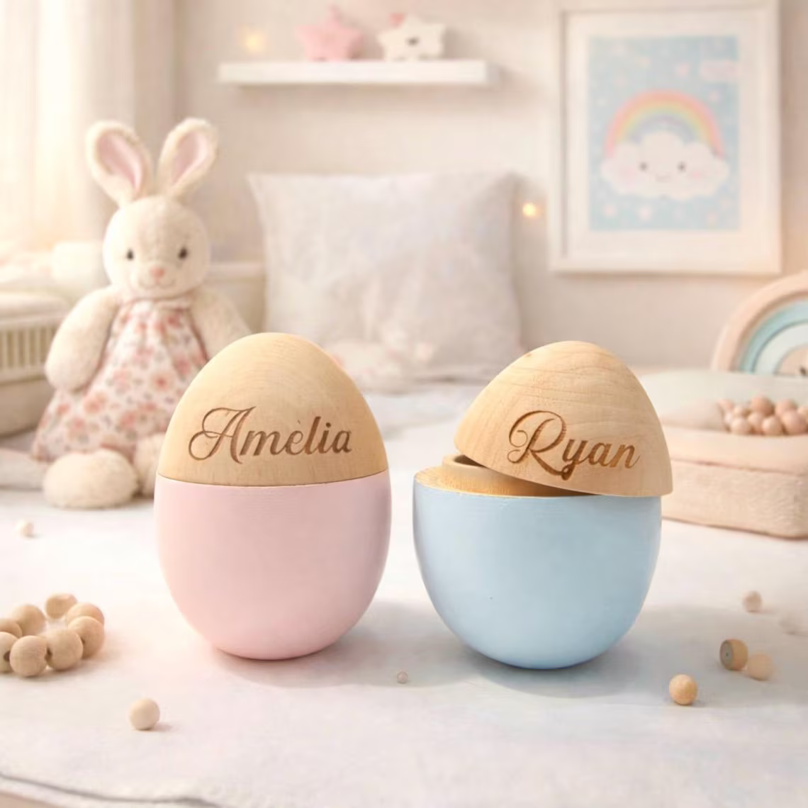 Individuell gestaltetes Osterei – Erstes Ostergeschenk & Erinnerungsstück fürs Baby