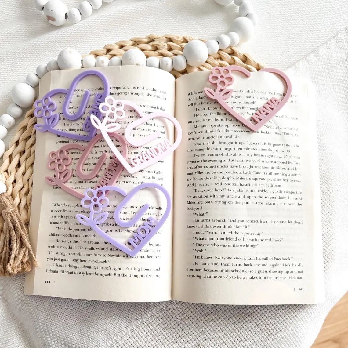 Set of 2 Personalized Mother’s Day Jumbo Bookmarks – Gift for Mom & Grandma