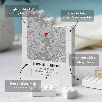 Where It All Began Map Block – Personalized Couple Gift