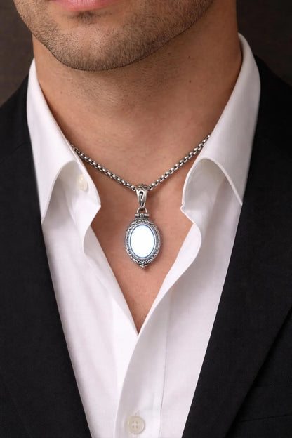 Luna Lume Glow Necklace | Magnetic Light Moon Pendant Jewelry