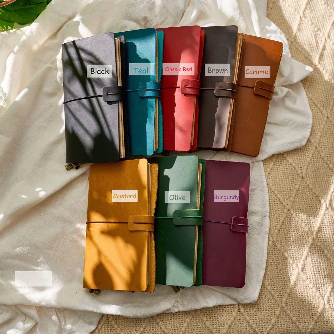 Personalized Leather Journal Notebook | Custom Gift for Students & Teachers