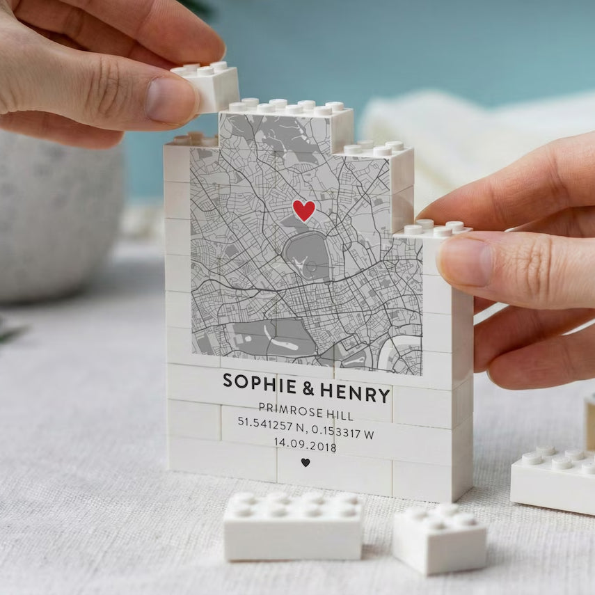 Where It All Began Map Block – Personalized Couple Gift
