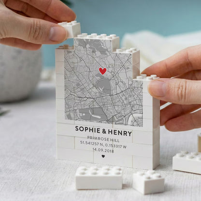 Where It All Began Map Block – Personalized Couple Gift