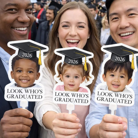 Vintage Childhood Photo Graduation Fan | Custom Gift