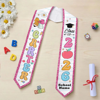 Custom Kids Graduation Stole – Personalized Kindergarten Sash