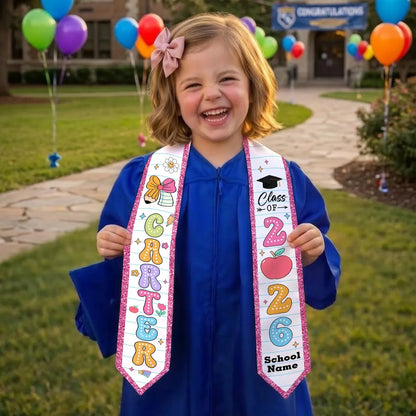 Custom Kids Graduation Stole – Personalized Kindergarten Sash