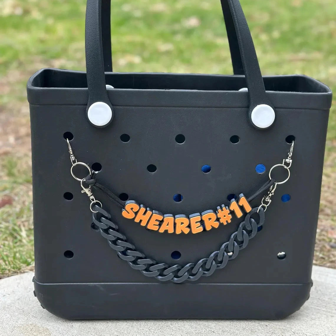 2-Piece Personalized Bag Charm Chain – Custom Name Layered Set