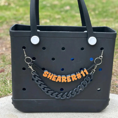 2-Piece Personalized Bag Charm Chain – Custom Name Layered Set