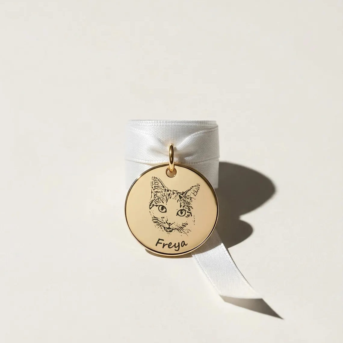 Custom Pet Portrait Bridal Bouquet Charm – Wedding Memorial Gift