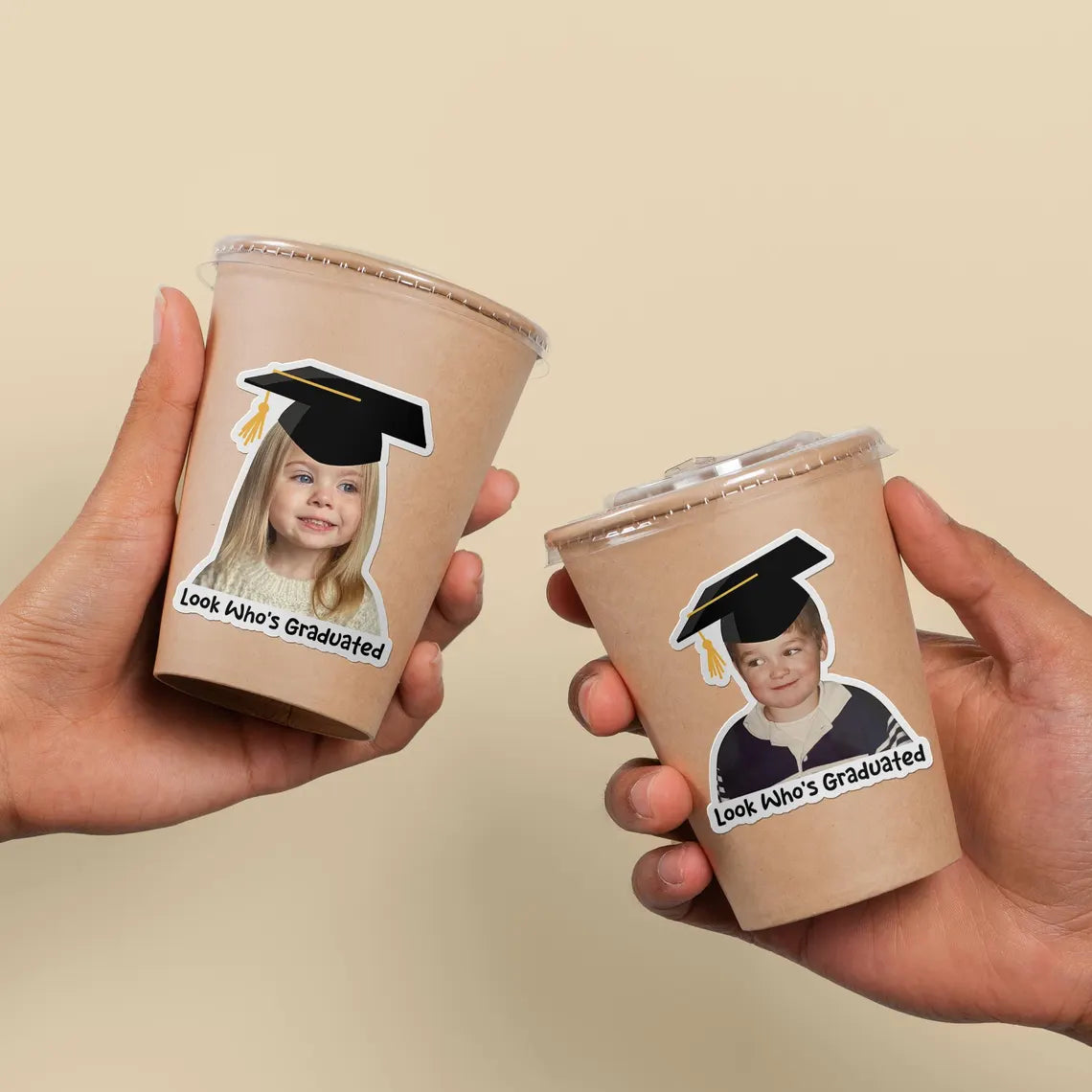 Custom Graduation Face Stickers | Photo Party Stickers