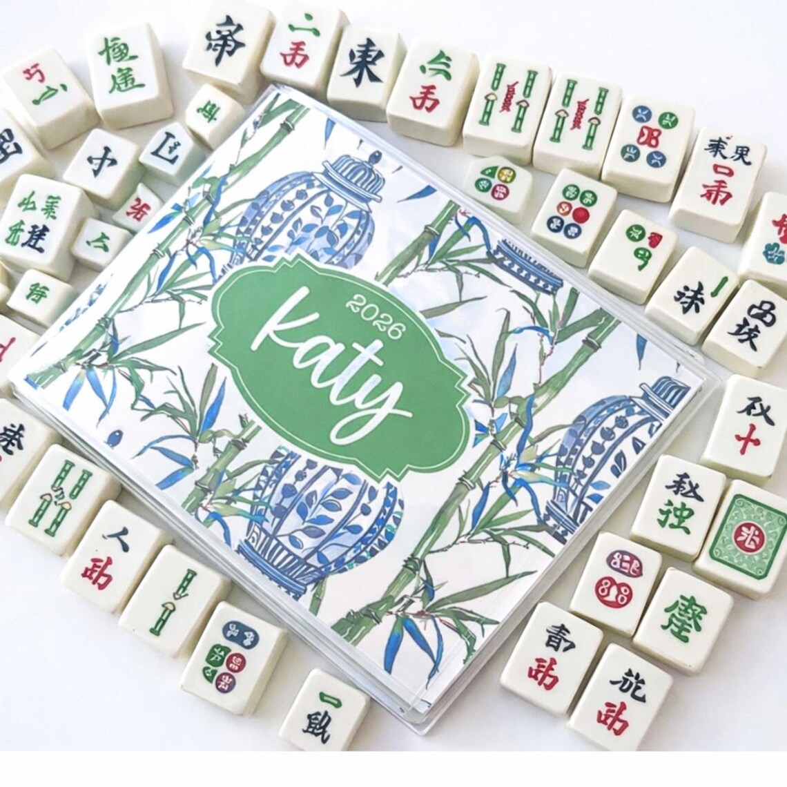 Personalized Mahjong Card Protector | Custom Mahjong Card Cover with Name
