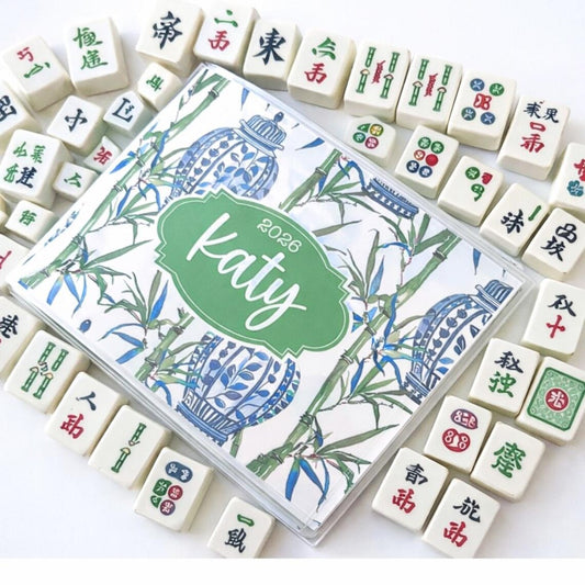 Personalized Mahjong Card Protector | Custom Mahjong Card Cover with Name