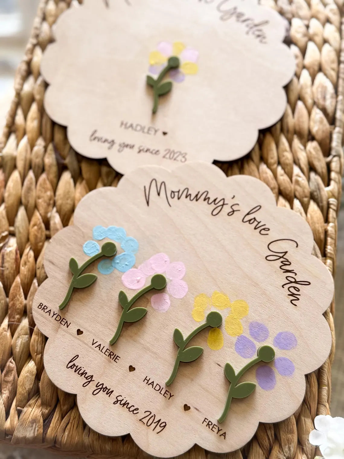 DIY Fingerprint Flower Magnet | Kids Craft Gift