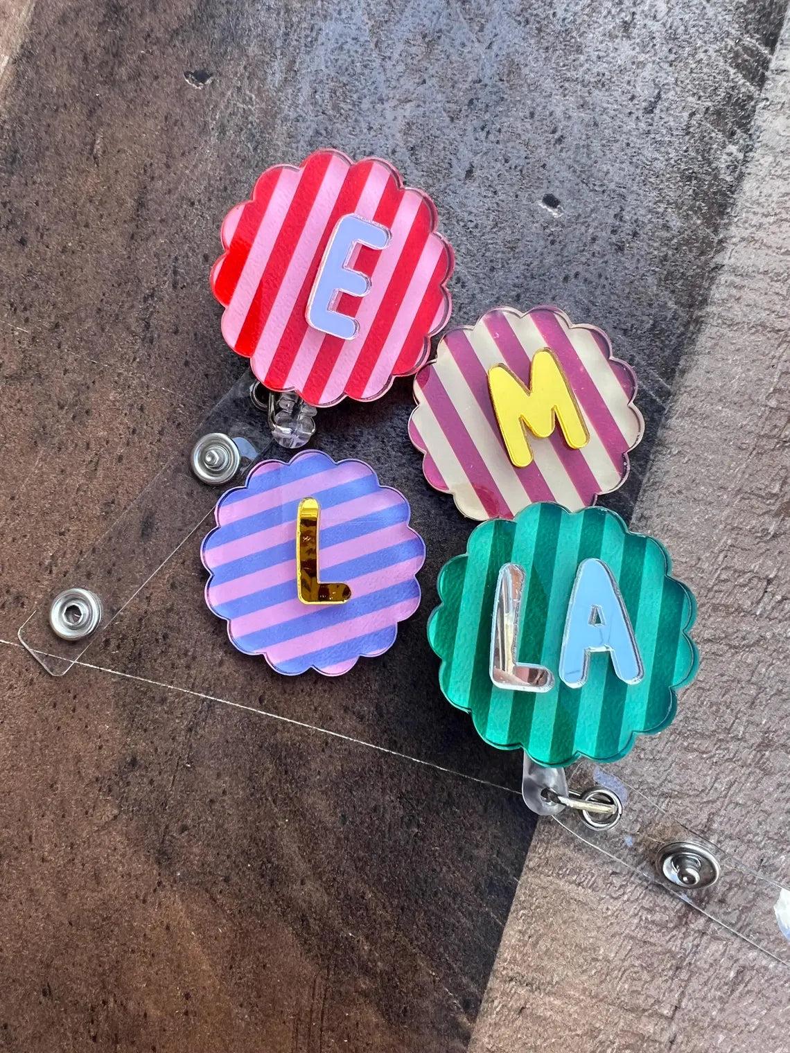 Pink Nurse Badge Reel | Custom RN Name Retractable ID Holder