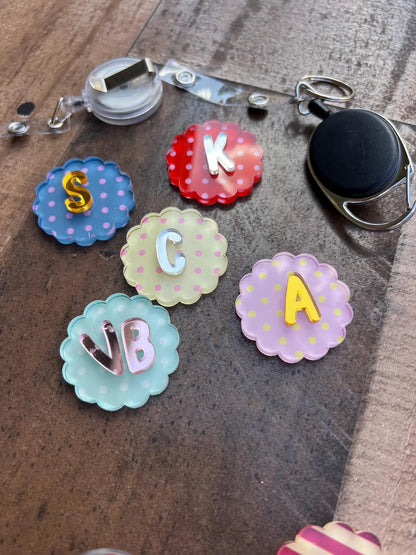 Pink Nurse Badge Reel | Custom RN Name Retractable ID Holder