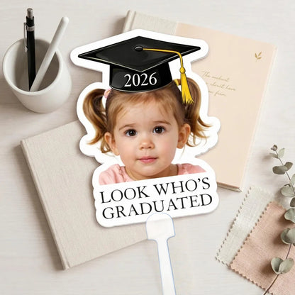 Vintage Childhood Photo Graduation Fan | Custom Gift