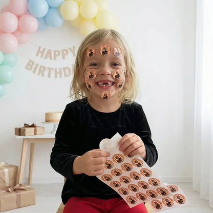 Custom Face Birthday Stickers | Personalized Party Photo Labels