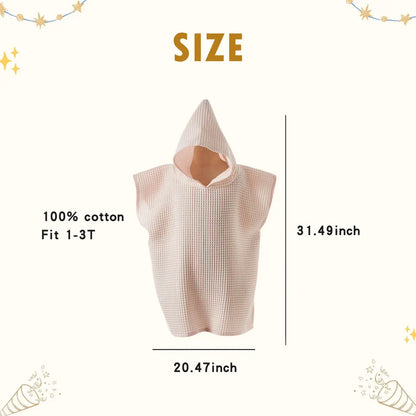 Personalized Toddler Beach Towel | Hooded Poncho 1–3T
