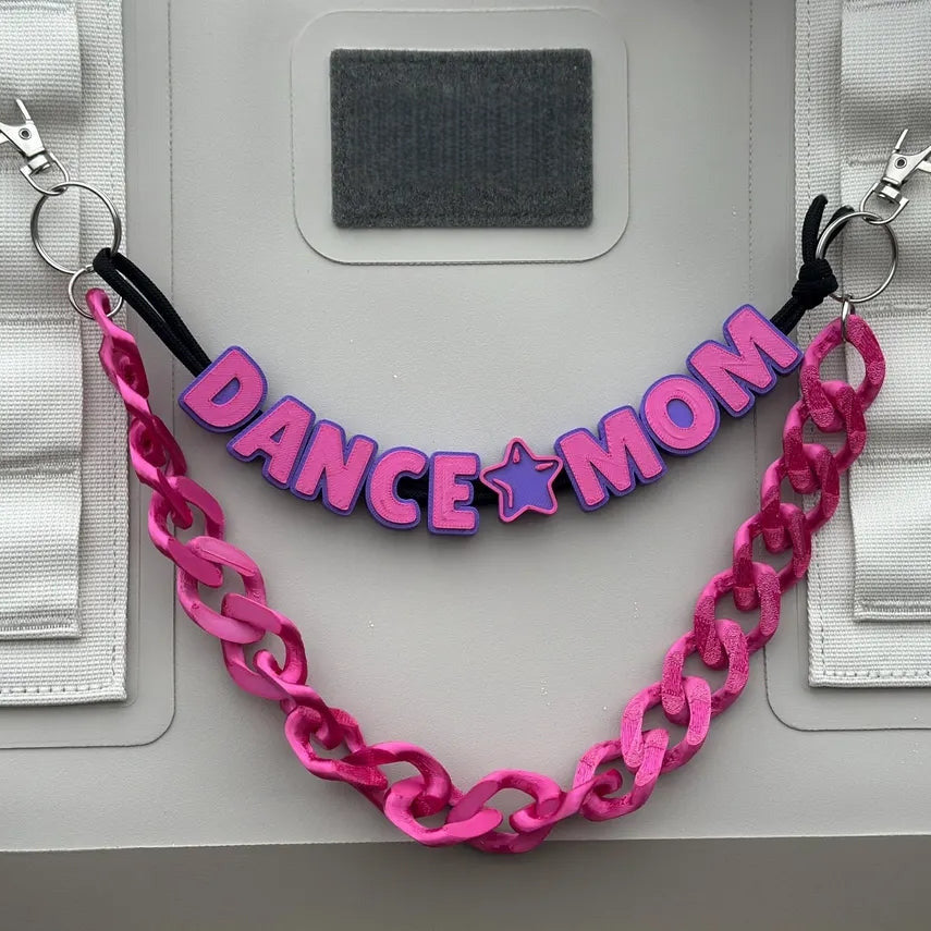 2-Piece Personalized Bag Charm Chain – Custom Name Layered Set