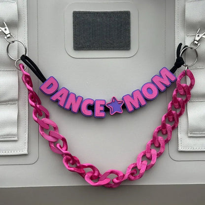 2-Piece Personalized Bag Charm Chain – Custom Name Layered Set