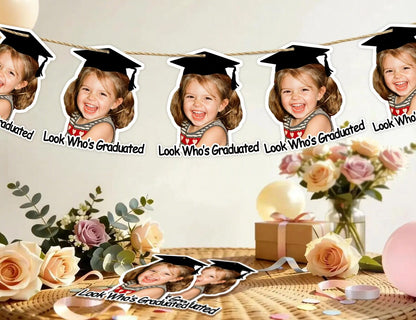 Custom Baby Photo Graduation Banner 2026 | Kids Party Garland