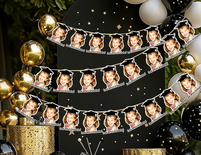 Custom Baby Photo Graduation Banner 2026 | Kids Party Garland