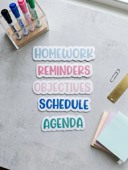 Personalized Teacher Whiteboard Magnets | Custom Classroom Labels