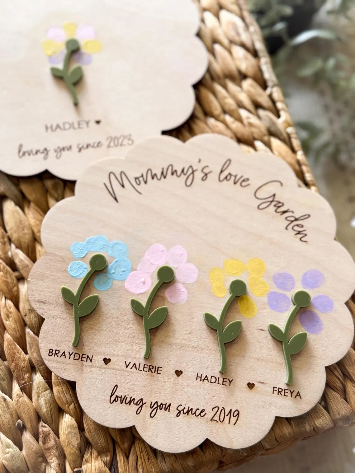DIY Fingerprint Flower Magnet | Kids Craft Gift