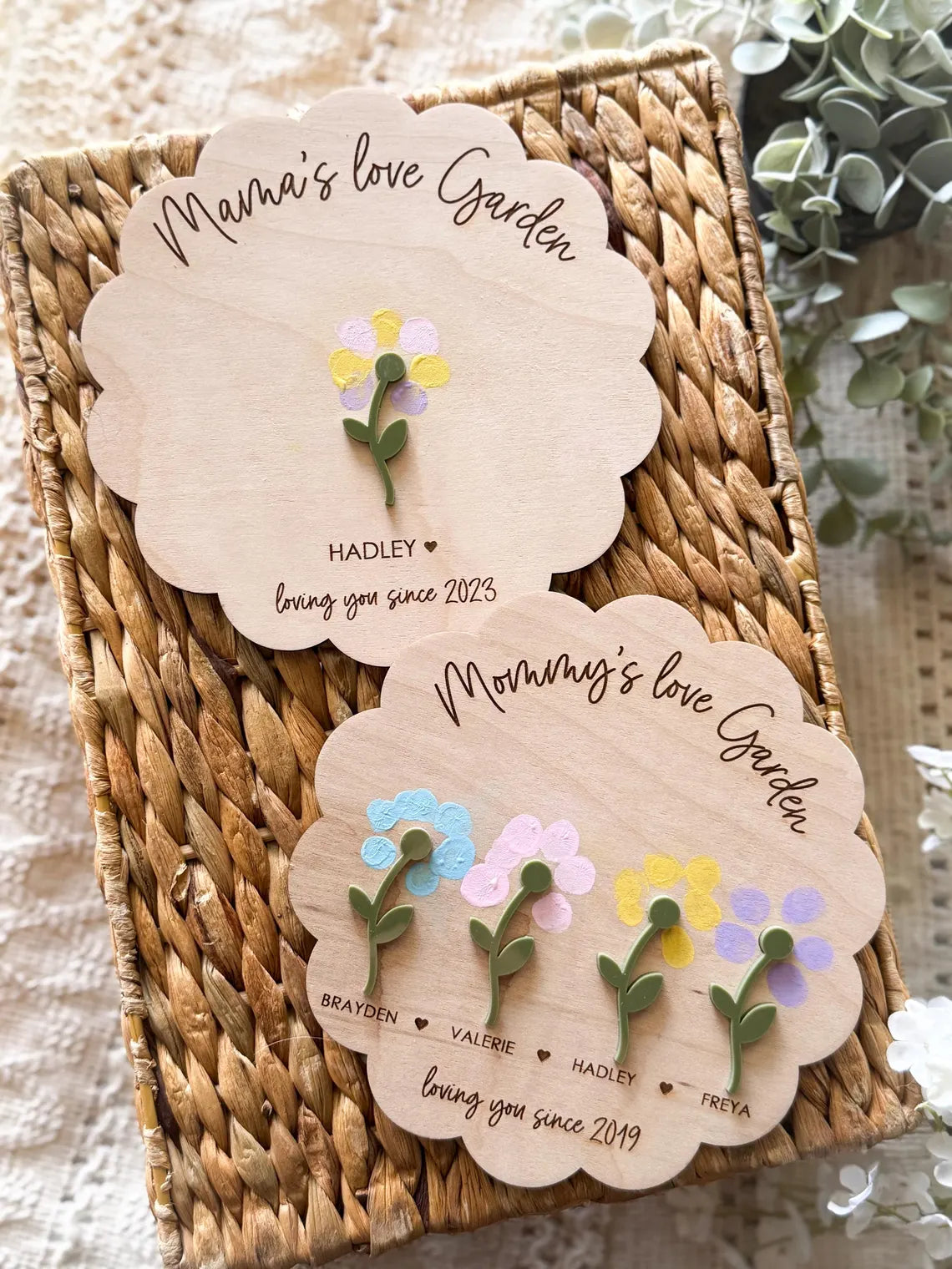 DIY Fingerprint Flower Magnet | Kids Craft Gift