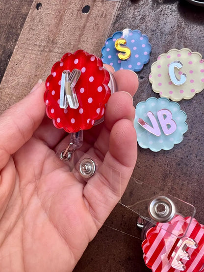 Pink Nurse Badge Reel | Custom RN Name Retractable ID Holder