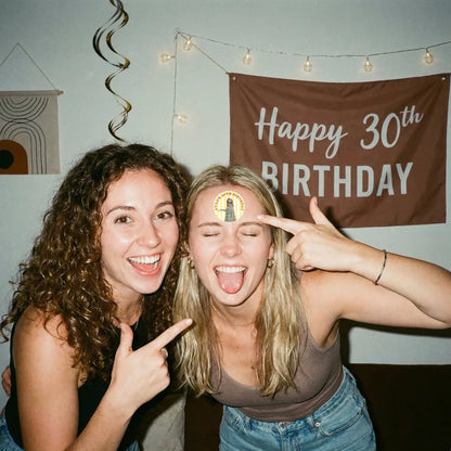 Custom Face Birthday Stickers | Personalized Party Photo Labels