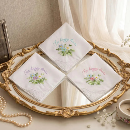 Personalized Wedding Handkerchief | Custom Bridal Keepsake Gift