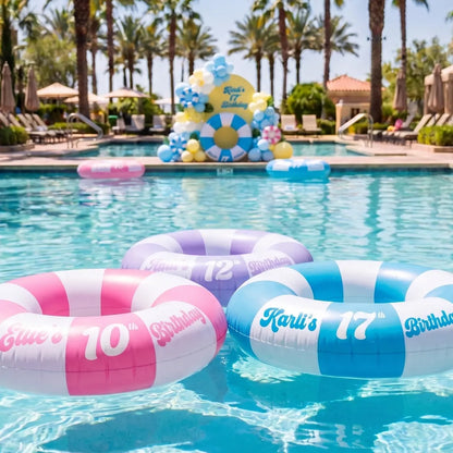Personalized Birthday Pool Float – Custom Name Party Ring