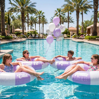 Personalized Birthday Pool Float – Custom Name Party Ring