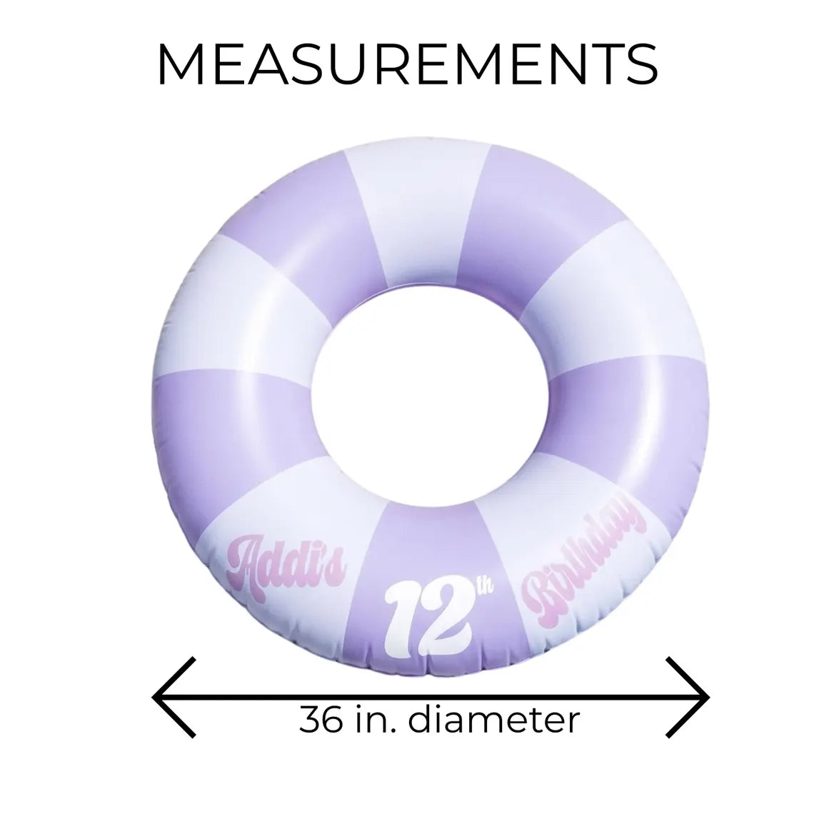Personalized Birthday Pool Float – Custom Name Party Ring
