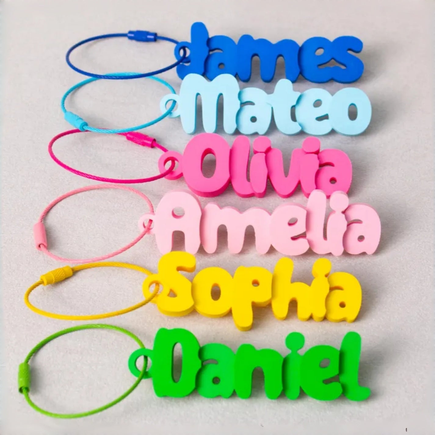 Personalized 3D Printed Name Tag – Custom Backpack & Luggage Tag