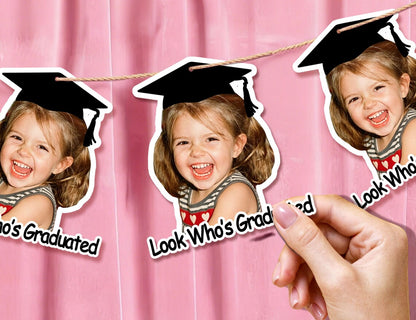 Custom Baby Photo Graduation Banner 2026 | Kids Party Garland