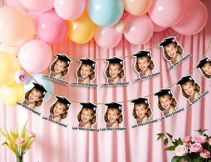 Custom Baby Photo Graduation Banner 2026 | Kids Party Garland