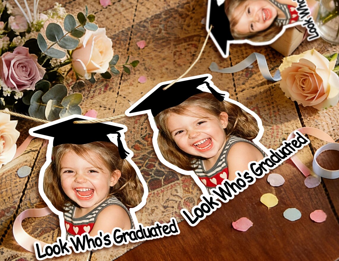 Custom Baby Photo Graduation Banner 2026 | Kids Party Garland