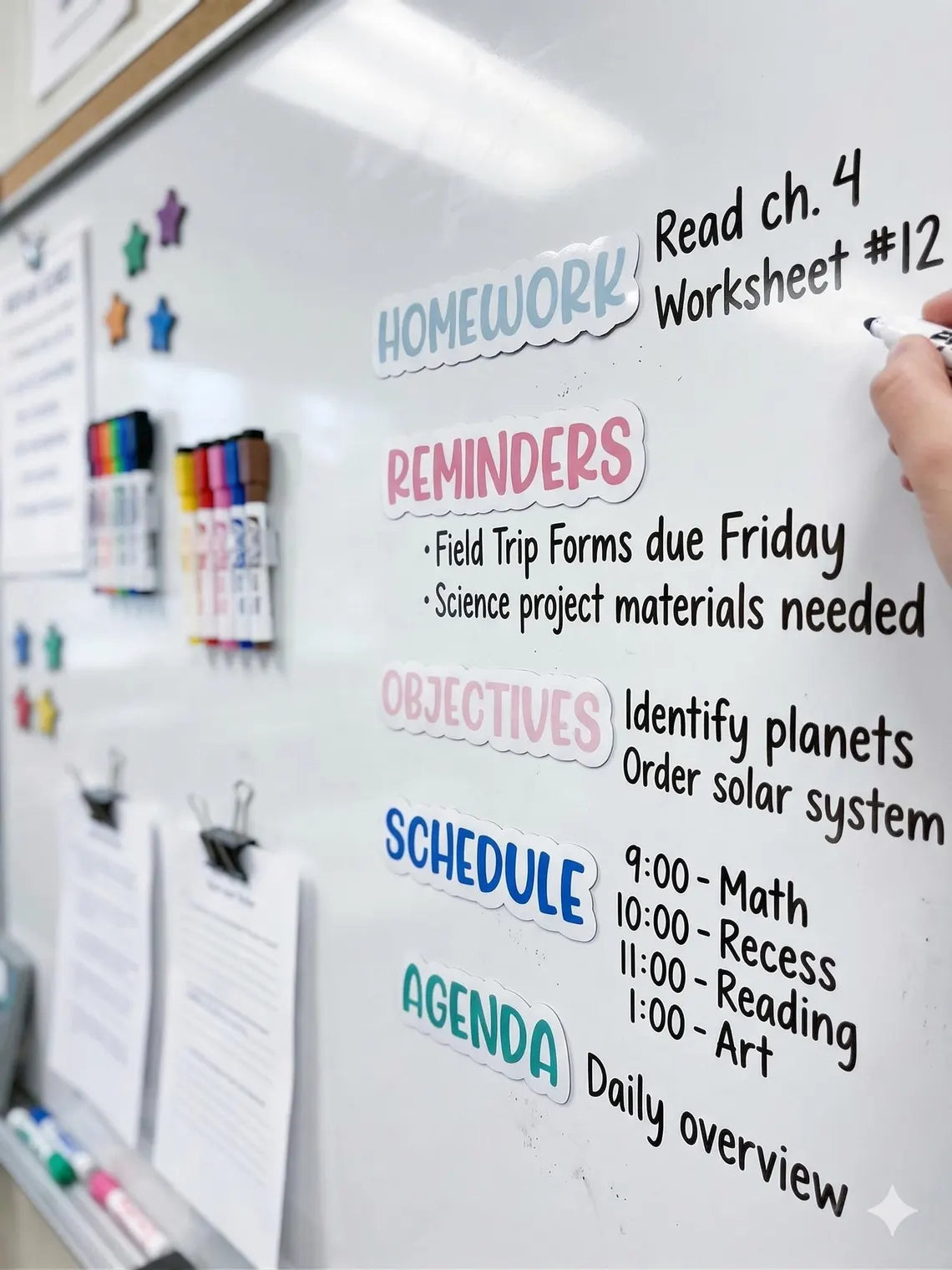 Personalized Teacher Whiteboard Magnets | Custom Classroom Labels