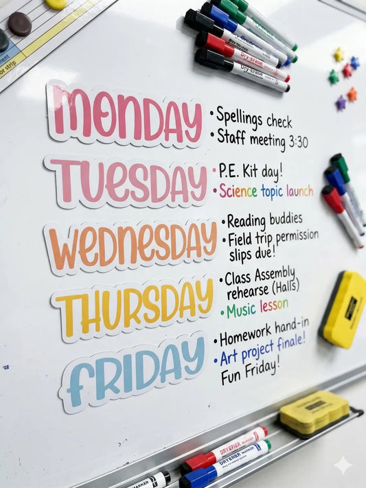 Personalized Teacher Whiteboard Magnets | Custom Classroom Labels