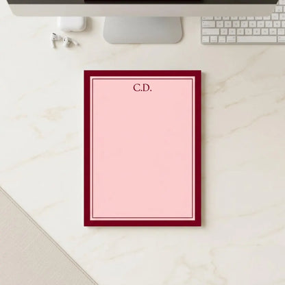 Personalized Monogram Notepad | Custom Stationery Gift for Her