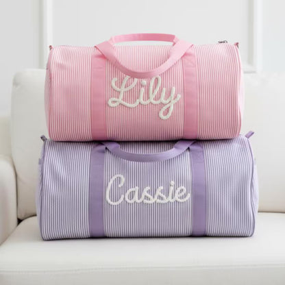 Personalized Kids Duffle Bag – Embroidered Name Travel Bag