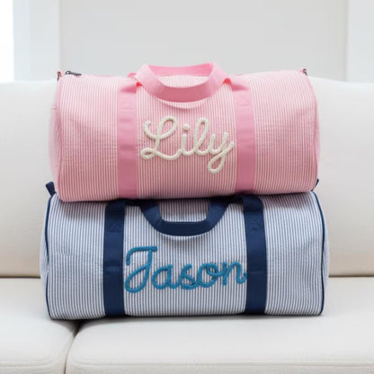 Personalized Kids Duffle Bag – Embroidered Name Travel Bag