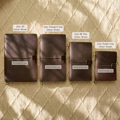 Personalized Leather Journal Notebook | Custom Gift for Students & Teachers